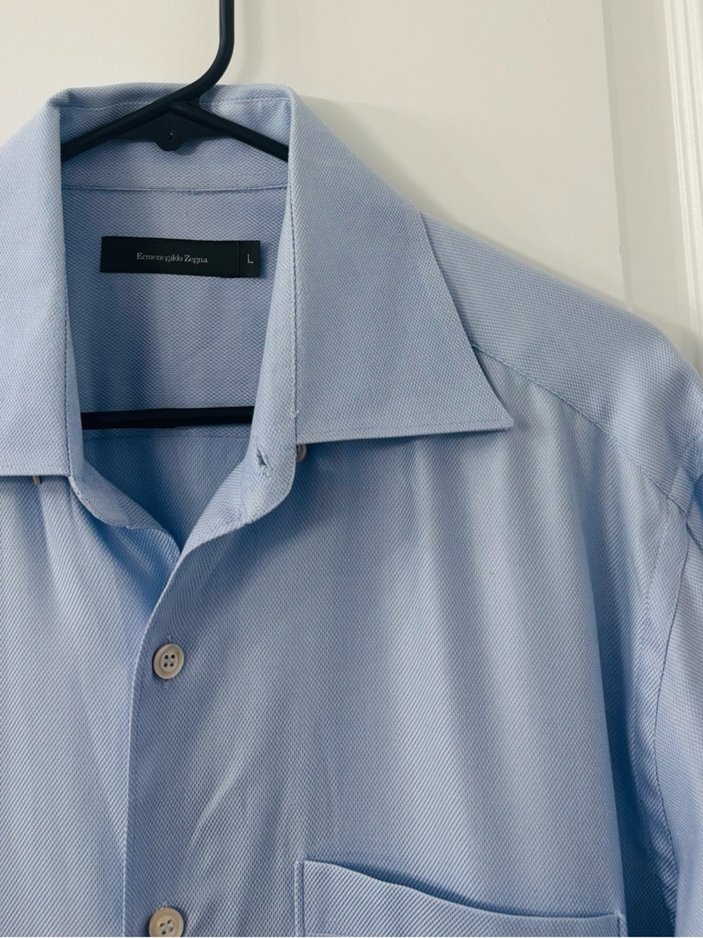 Ermenegildo Zegna Light Blue Dress Shirt - Picture 4 of 6